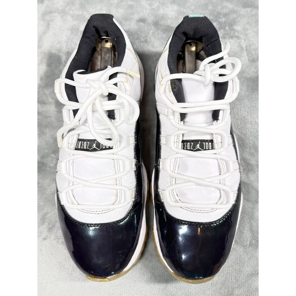 Air Jordan 11 Retro Low Mens 9 Iridescent Emerald 528895-145 Basketball Shoes